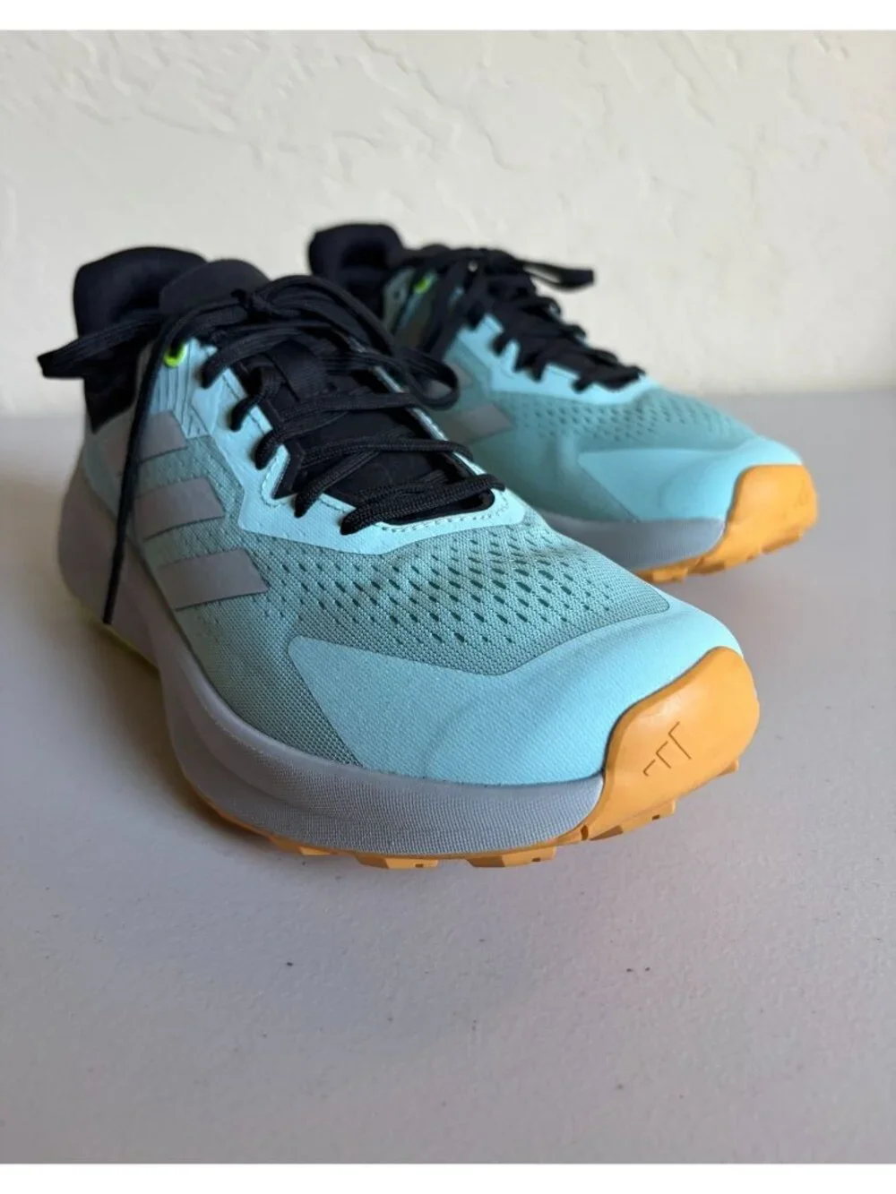 Adidas Terrex Soulstride Flow Trail Running Men's US 8 Shoes Semi Flash Aqua